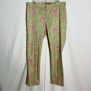 Lauren Ralph Lauren // Colorful Paisley Print Pants size 10 ap2